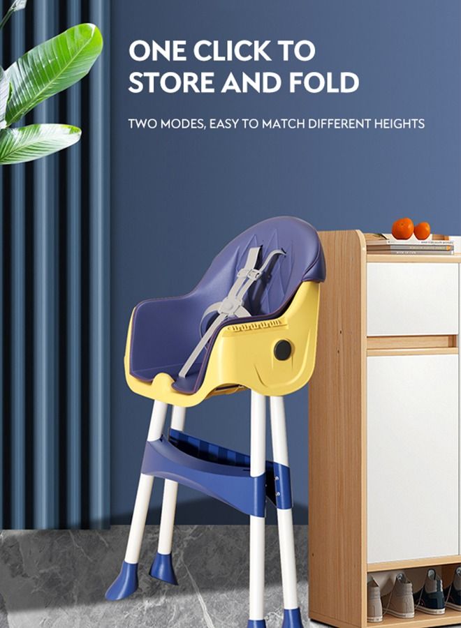 Star Core Adjustable High Chair With Dining Tray And Safety Seat Belt For Children - Image 3