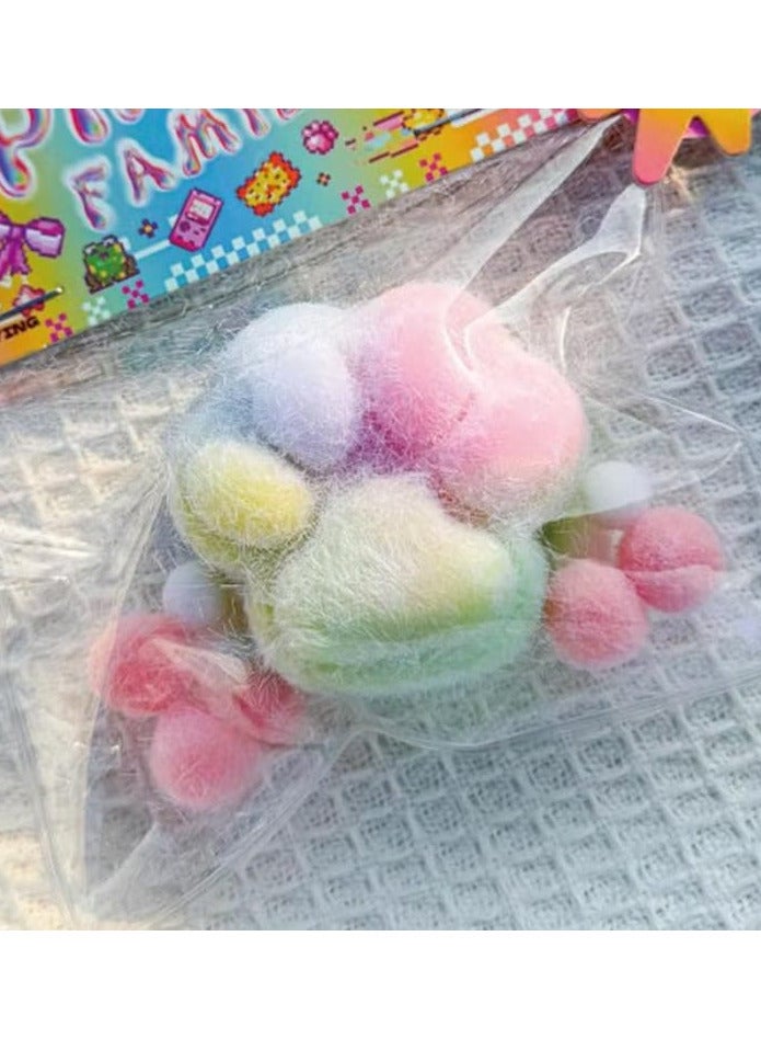 لعبة قطط ميستونير إسفنجية، ألعاب ضغط، ألعاب إسفنجية كاواي من البولي فينيل كلوريد، لعبة إسفنجية عائلية (متعددة الألوان)، صغيرة