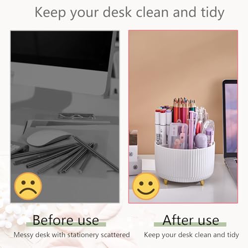 suniya Office Supplies,School Supplies,White Desk Accessories,Desk Organizer,Scissors,Stapler,Tape Dispenser,Binder Clips,Staples,Staple Remover,Sticky Notes,Clear Tape,Pen,Ruler,Best Gift,11pcs - Image 3