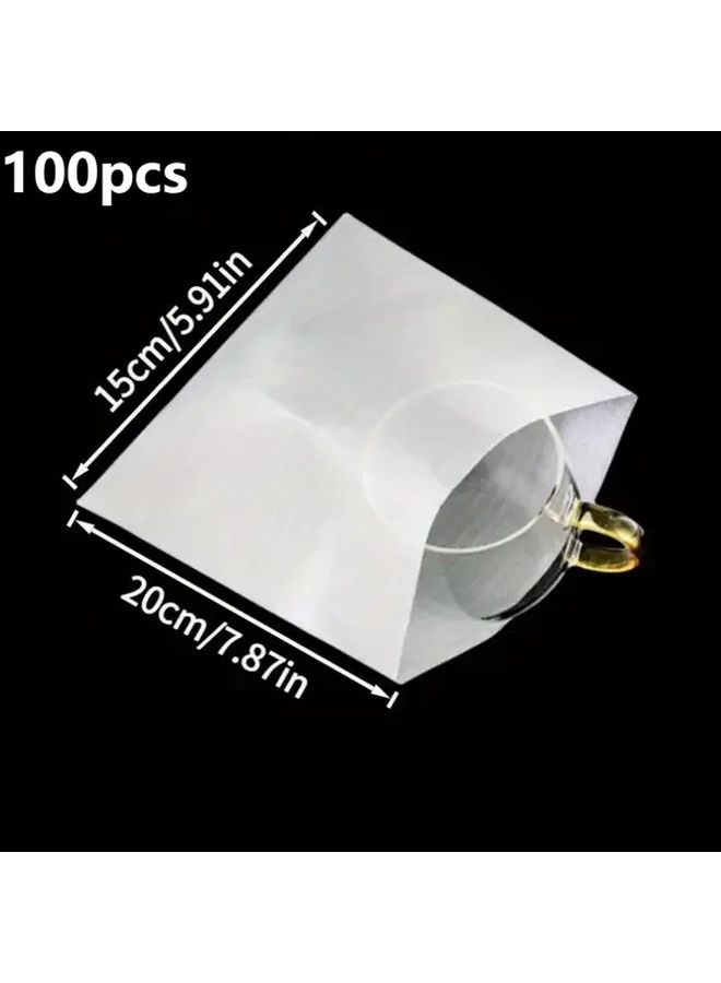 100 قطعة 11.81 × 11.81 بوصة أكياس رغوية قابلة لإعادة الاستخدام مادة البولي إيثيلين المتينة للأكواب والأطباق والسيراميك للحماية أثناء الشحن والتخزين - Image 3