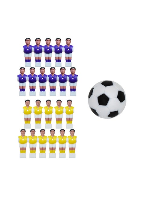 22PCS Foosball Men Replacement Parts, Soccer Table Foosball Players Doll Table Football Player Figures Table Soccer Player Replacements Foosball Table Foosball Men Figures for Mini Foosball Tables