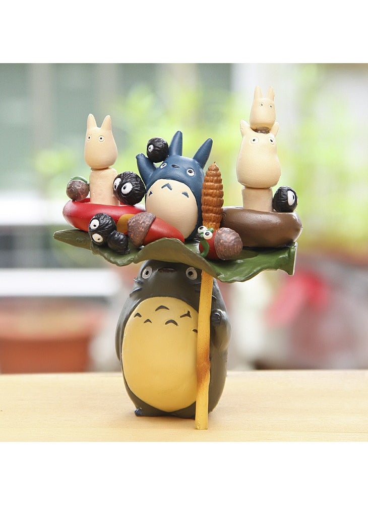 General Miyazaki Totoro Series Stackable Figure Mini Landscape Ornament Action Figure Doll  - Image 1