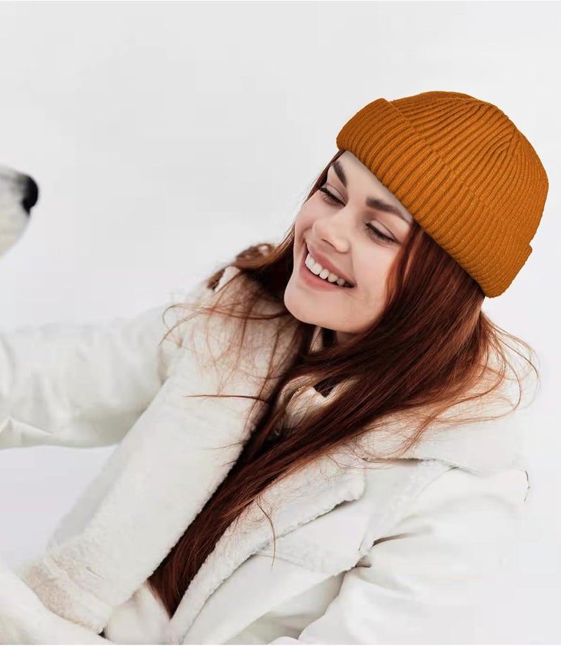 Roybens Swag Wool Knit Cuff Short Fisherman Beanie for Men Women, Winter Warm Hats - Image 5