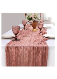 Generic Translucent Table Runner Chessian Tablecloth for Wedding Reception Bridal Shower Party Decoration Table Centerpiece 90400CM  - Image 1