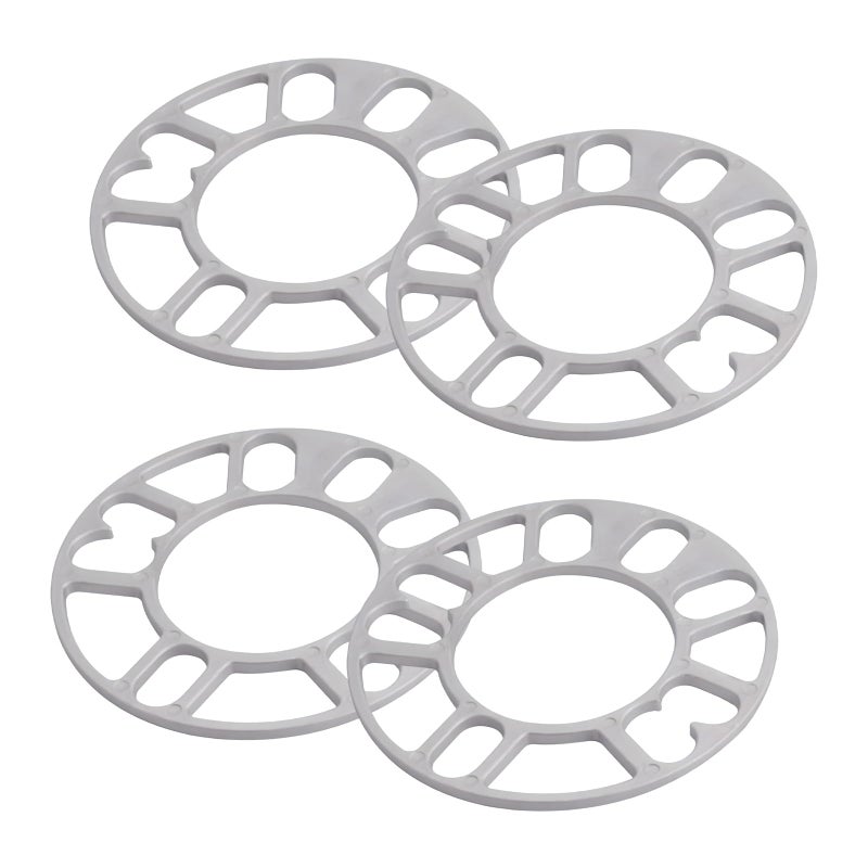Wevdn 4 PCS Universal Wheel Spacer 5mm Thicken Steering Wheel Adapter Spacer for Most 4 Lug 5 Lug Aluminum Alloy Shims Hubcentric Spacer for 98120 Multiple Bolts Pattern - Image 3
