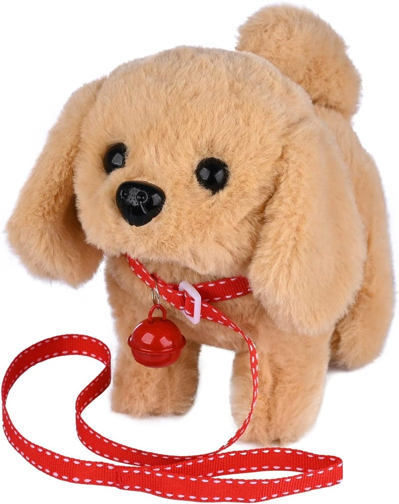 WorWoder Plush Saint Bernard Toy Puppy - Interactive Walking, Barking, Wagging Tail Dog for Kids - Image 1