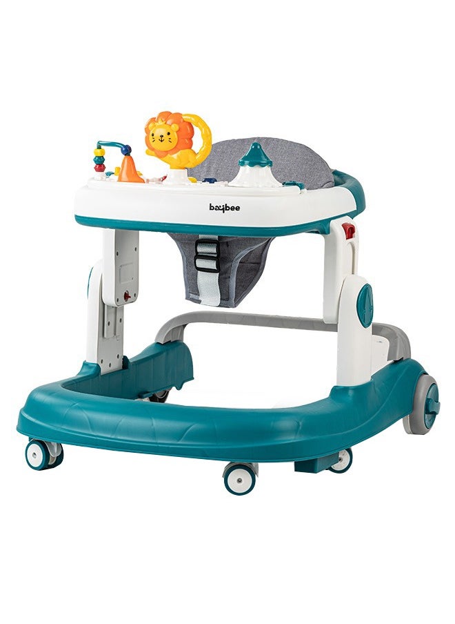 BAYBEE Astro 2 In 1 Baby Round Walker With 3 Adjustable Height Musical Toy Bar, Speed Adjustable Wheel, 6 To 24 Months, Boys/Girls, Green  - Image 1