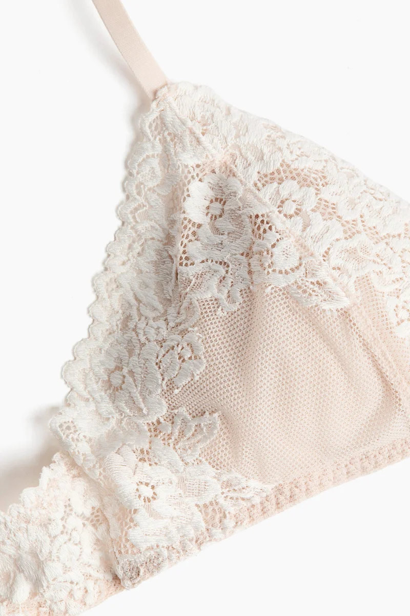H&M Padded soft lace bra