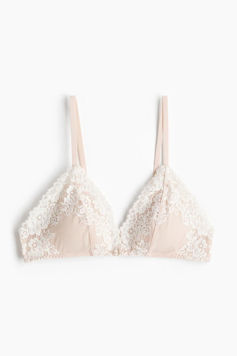 H&M Padded soft lace bra