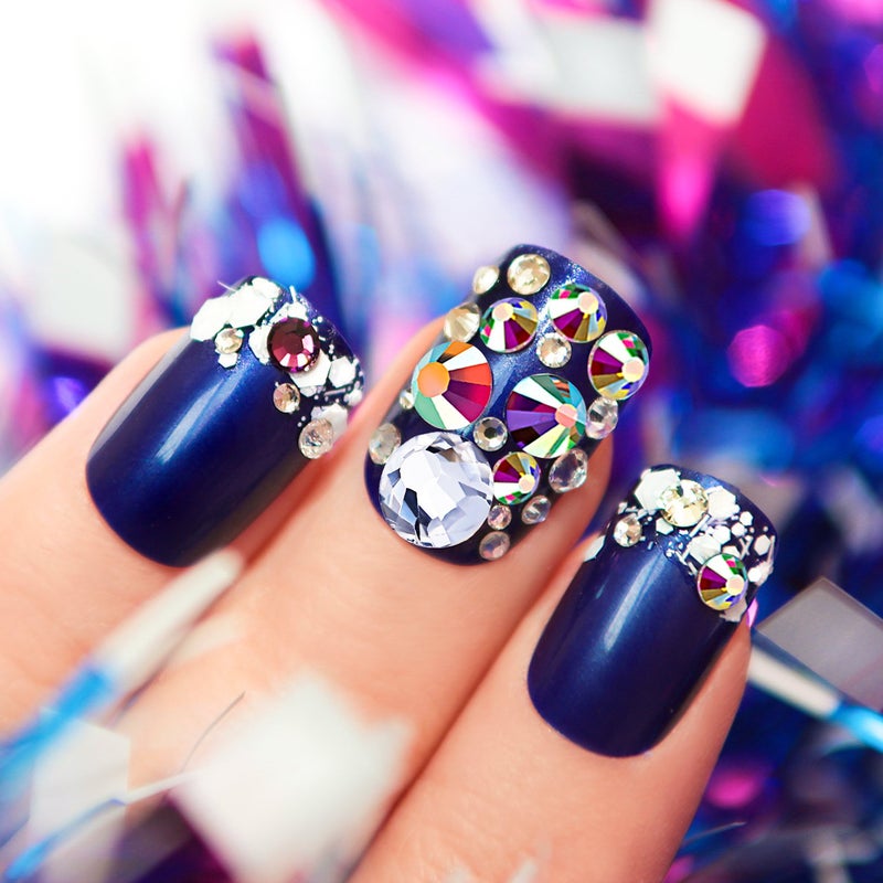 Bememo SS20 AB Crystal Diamond Rhinestones Flat Back Round Rhinestones Iridescent Crystals Round Beads Flat Back Glass (1440 Pieces) - Image 2