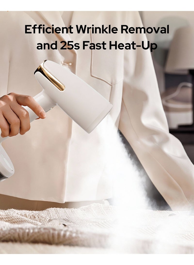 1800W Handheld Steam Iron with Fast Ceramic Heat-Up Plate, Powerful Portable Garment Steamer for Clothes, 30-Second Fast Heat-up, 350ml Water Tank, Powerful Steam Penetration - view 4