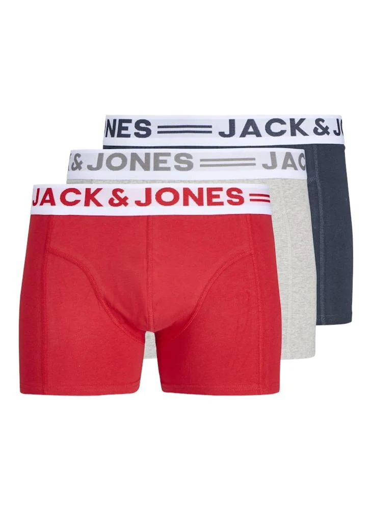JACK & JONES 3 Pack Sense Boxers Briefs