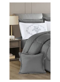 Moon 4 Pieces Royal Luxury Embossed Bedspread for One and a Half Person to Add Beauty and Elegance to Your Room Microfiber Quilt Size 170*220 cm  - Image 2
