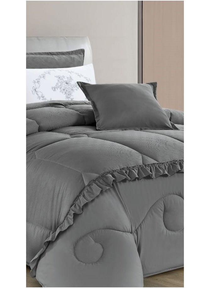 Moon 4 Pieces Royal Luxury Embossed Bedspread for One and a Half Person to Add Beauty and Elegance to Your Room Microfiber Quilt Size 170*220 cm  - Image 3
