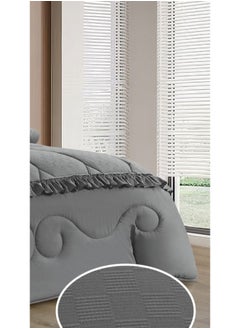 Moon 4 Pieces Royal Luxury Embossed Bedspread for One and a Half Person to Add Beauty and Elegance to Your Room Microfiber Quilt Size 170*220 cm  - Image 4