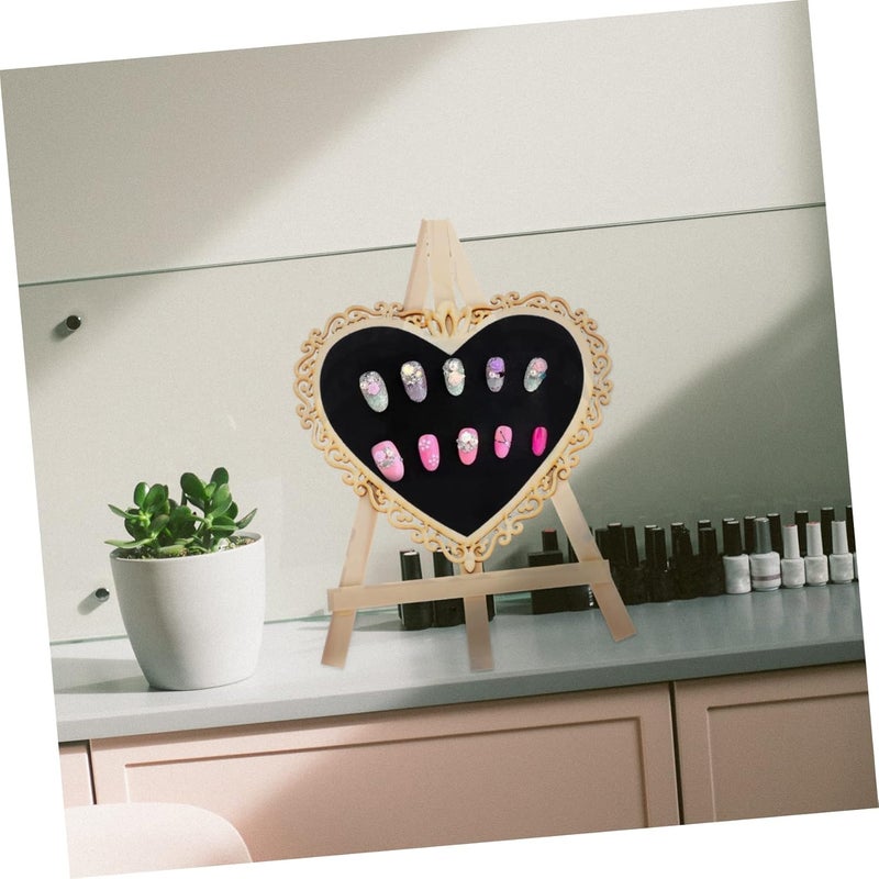 Chic Nail Display Rack Wooden Board Easy to Carry Nail Art Display Salon Essential - Image 4