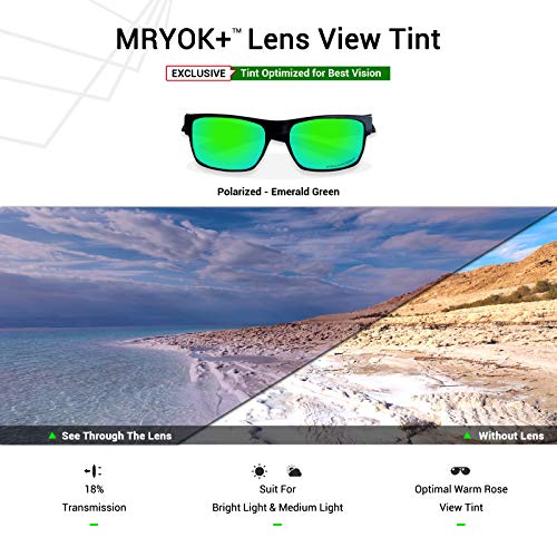 Mryok Plus Polarized Replacement Lenses for Oakley Antix OO9077 Sunglasses, HD Polarized, UV Protection, Impact Resistant & Perfectly Fit - Emerald Green - Image 5