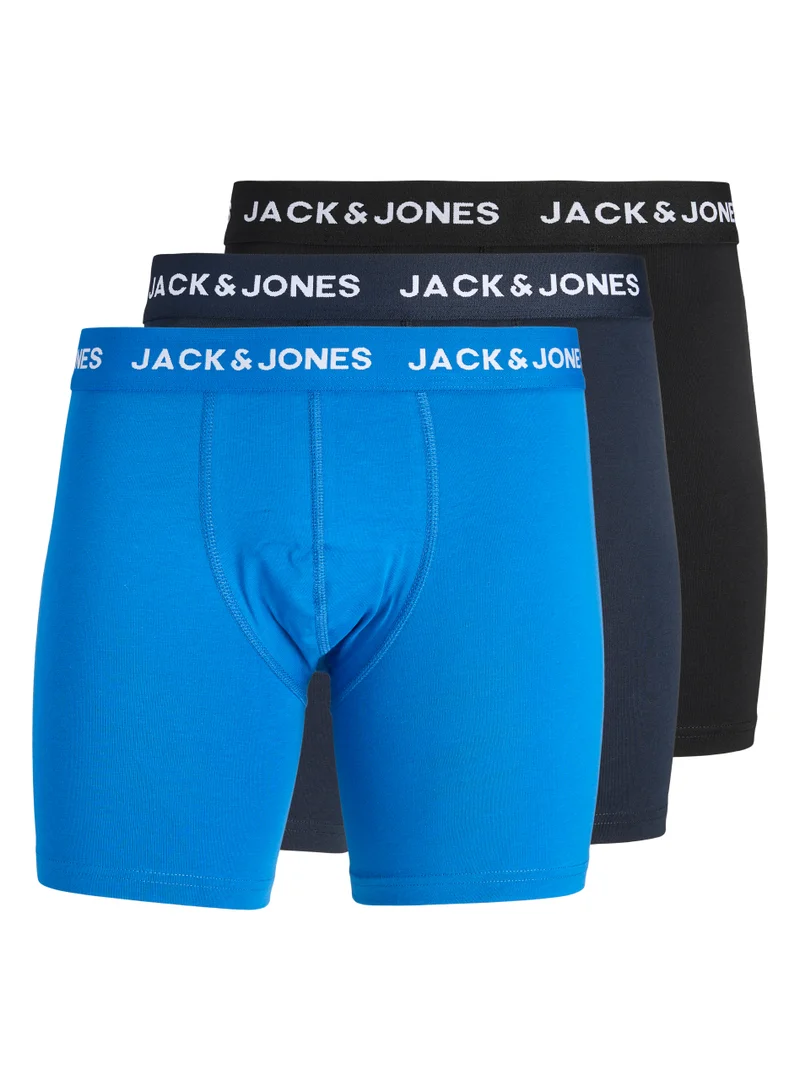 JACK & JONES 3 Pack Logo Band Trunks