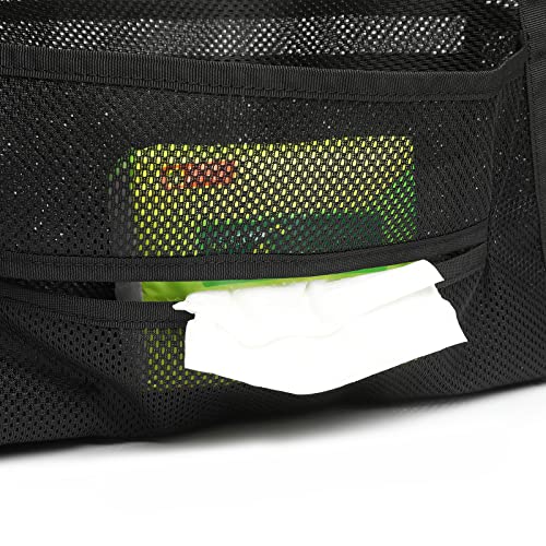 SUOVOCK Car net Pocket Handbag Holder, car Purse Holder can be Used to Store Items, Protective Barrier for Children and Pets in The Back seat of car, Helps to Drive Safely (Black) - Image 5