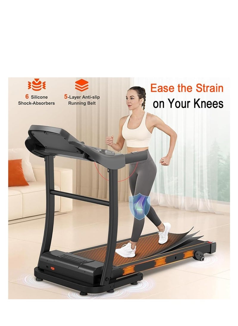 Cool Baby Style - COOLBABY Folding Treadmill,1.5HP Portable Treadmill with Manual Incline,Easy Assembly Fitness Running Jogging Machine for Home Office,12 Preset Programs,Speed 1.0-10KM/H - Image 1