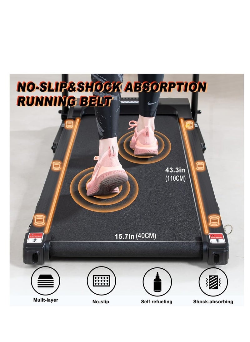 Cool Baby Style - COOLBABY Folding Treadmill,1.5HP Portable Treadmill with Manual Incline,Easy Assembly Fitness Running Jogging Machine for Home Office,12 Preset Programs,Speed 1.0-10KM/H - Image 1
