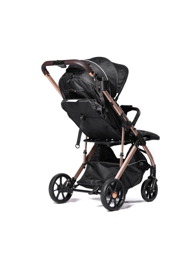 Cullar Premium Baby Stroller – Lightweight, Compact, Ergonomic Reclining Seat, Smooth Suspension, One-Hand Fold, Adjustable Sunshade, Large Storage Basket, Parent-Friendly Features & Comfort - Image 3