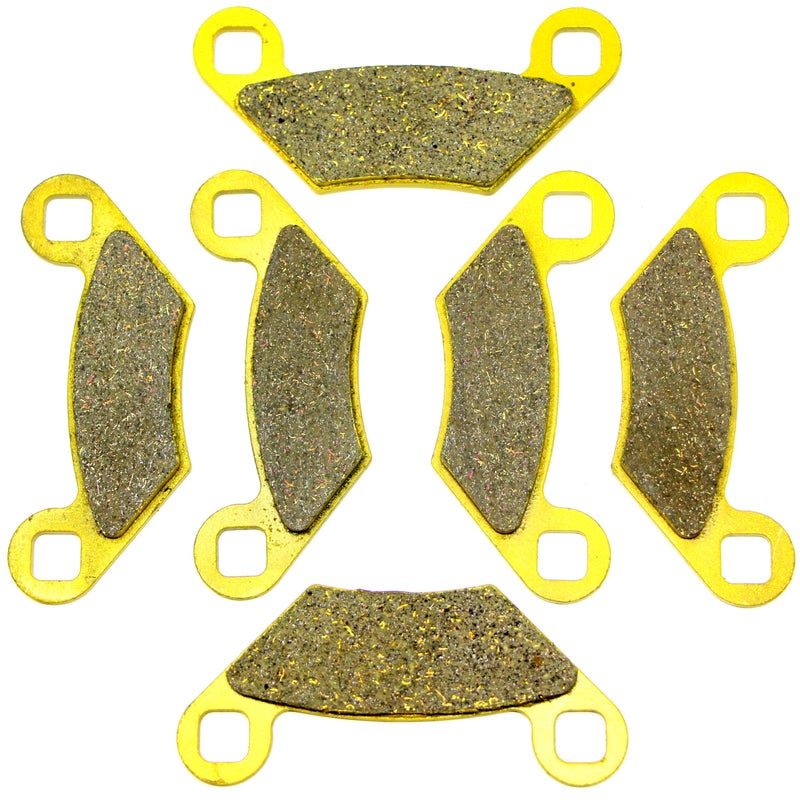 Master Chen Front Rear Brake Pads Brakes for Polaris Sportsman SP 570 Touring 2015-2019 - 570 EFI 2011-2021 - Touring EFI 2014-2021 - Tractor EFI EPS 2016-2021 - 570 6X6 2017-2021 FA159 FA475 MC0494