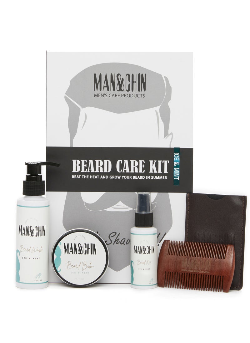 MAN&CHIN Beard Kit - Ice & Mint  - Image 1