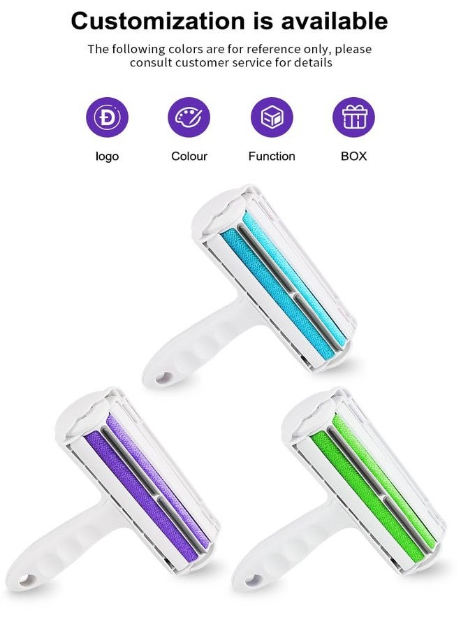 Pet Hair Remover - Doc's Reusable Dog and Cat Lint Rollers for Furniture, Couch, Car, and Clothes (Purple) - Image 2