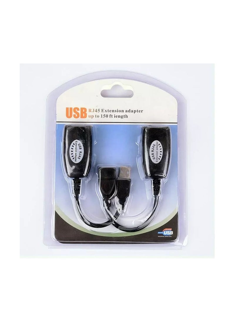 Generic USB Extender Adapter USB to RJ45 LAN Extension AUDIO VIDEO CABLE Over Cat5 Cat5e Cat6 Cable extends up to 45 Meter  - Image 3