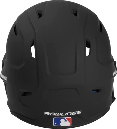 Rawlings | MACH ADJUST Batting Helmet with Extension Flap | Left Hand Batter | Senior (6 7/8" - 7 5/8") | Matte Black - Image 5