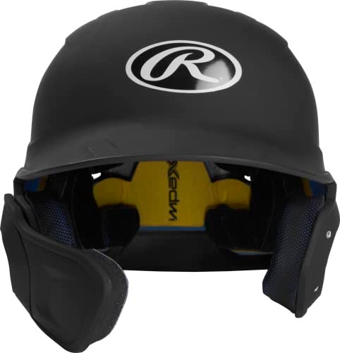Rawlings | MACH ADJUST Batting Helmet with Extension Flap | Left Hand Batter | Senior (6 7/8" - 7 5/8") | Matte Black - Image 2