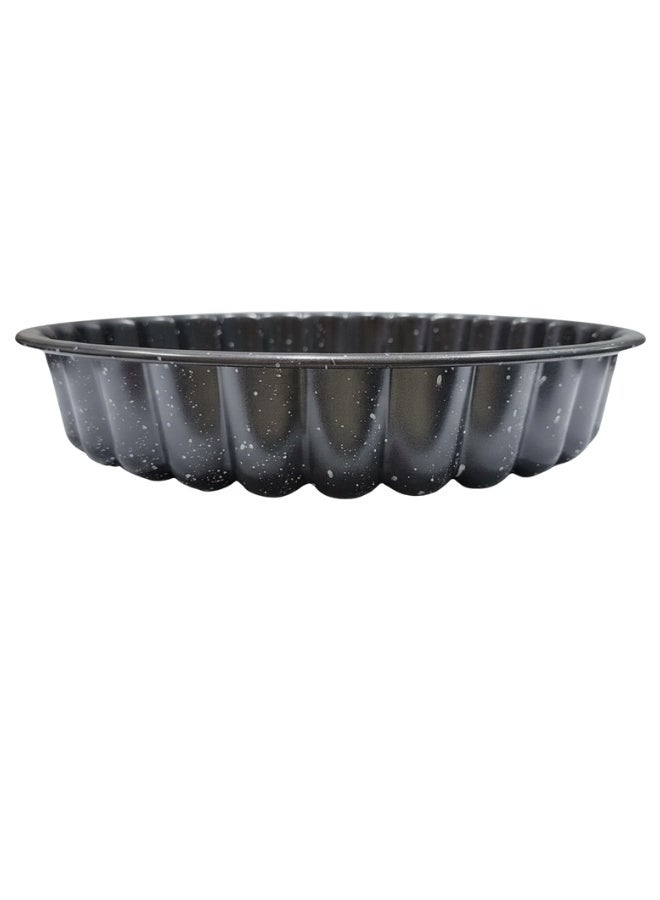 Roomlyne Granite Coated Round Cake Pan Non Stick Baking Mold for Homemade Cakes and Tarts - Image 3