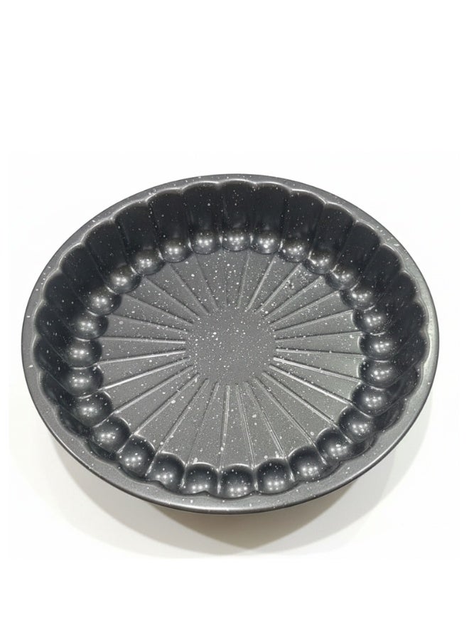 Roomlyne Granite Coated Round Cake Pan Non Stick Baking Mold for Homemade Cakes and Tarts - Image 1