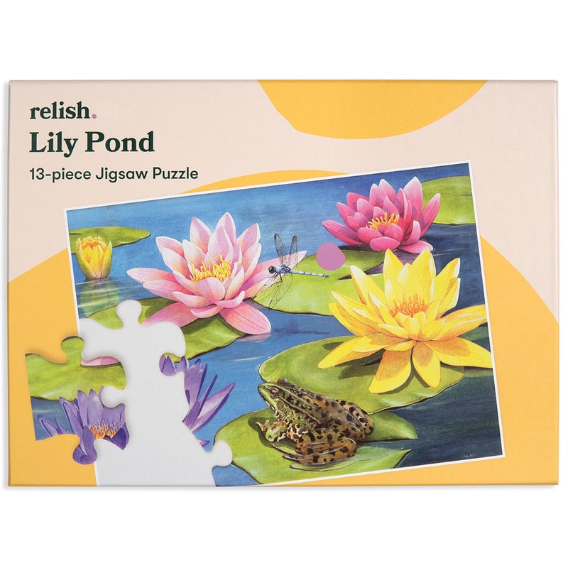 Relish "Lily Pond" 13-Piece Puzzle for People with Dementia or Alzheimer's Disease - Gifts and Activities for Seniors - Image 1