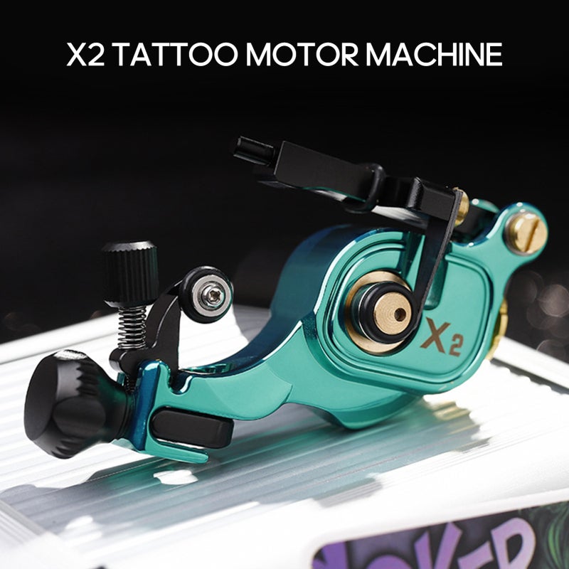 Tattoo Machine Pure Copper-Avocado Color Efficient Fast Secant Line High Rotation Speed Tattoo Equipment - Stable Performance Rapid Thermal Diffusion X2 Shrapnel Motor Machine for Professional Tattoo - Image 4