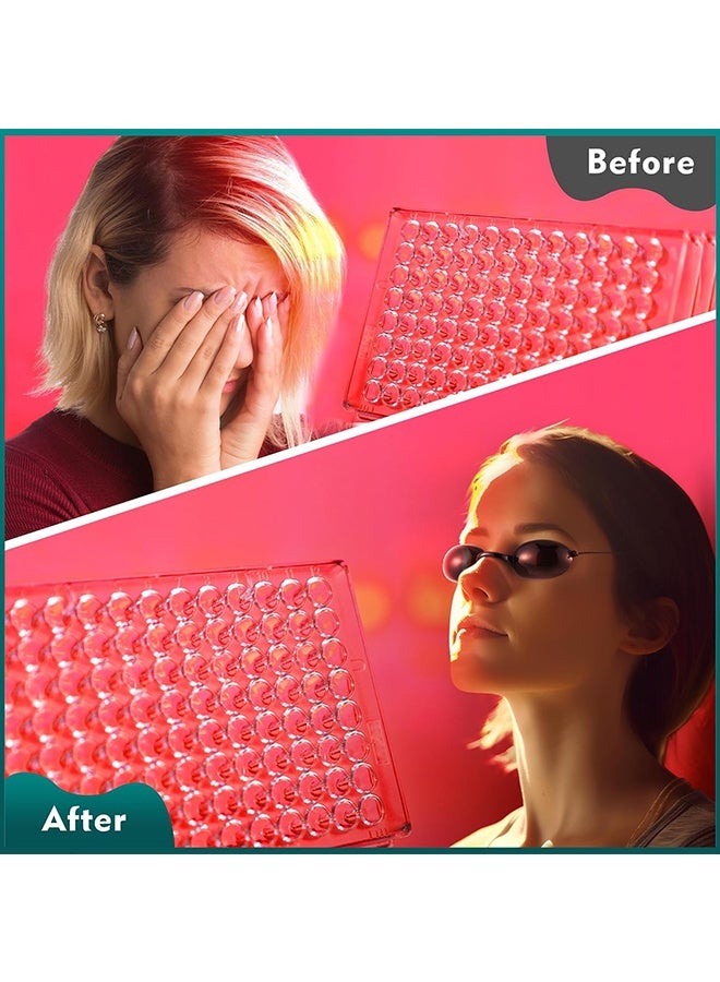 Wffo 2 Pcs Laser Safety Glasses - Red Light Therapy & Laser Hair Removal Treatment - Aesthetic Patient Protection Glasses IPL, LED, UV Lamp Treatment - Black/With Storage Box - Image 3