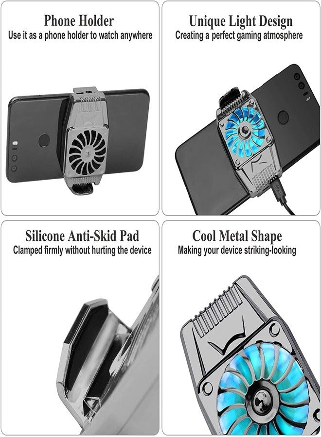 general Universal Portable Gaming Cooler, Lightweight Phone Cooling Fan, Quiet Fan, Fast Cooling, Suitable for Samsung iPhone Android - Image 2