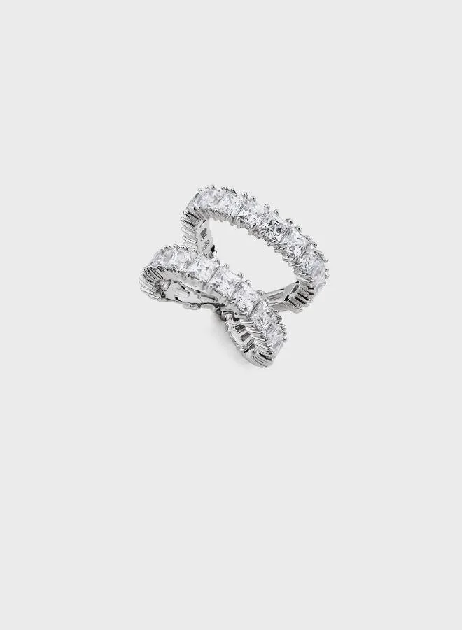 Swarovski silver Hyperbola Ring for Women | Best Price UAE