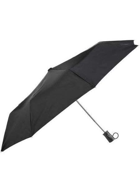 Totes - TOTES MINI AUTO OPEN RAIN SUNGUARD UMBRELLA Black - Image 1
