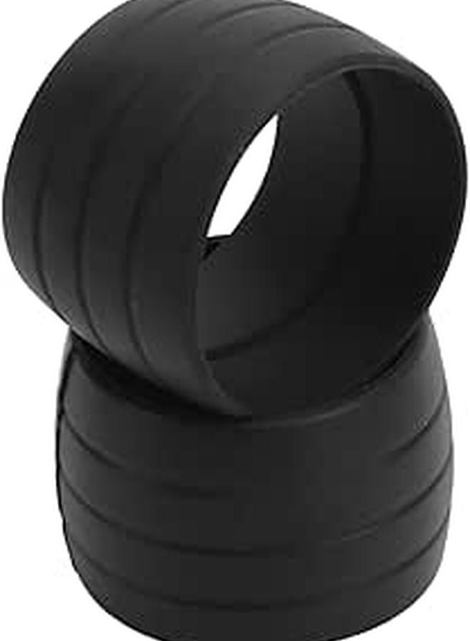 Silicone Handlebar Tape Fixing Loops Anti Skid Grip Wrap 2 Pack Black - Image 1
