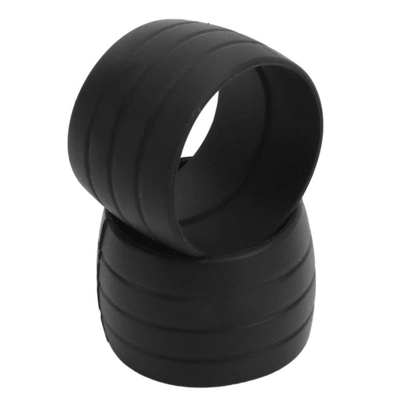 Silicone Handlebar Tape Fixing Loops Anti Skid Grip Wrap 2 Pack Black - Image 2