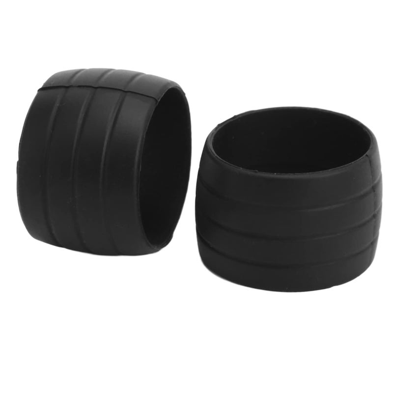 Silicone Handlebar Tape Fixing Loops Anti Skid Grip Wrap 2 Pack Black - Image 3