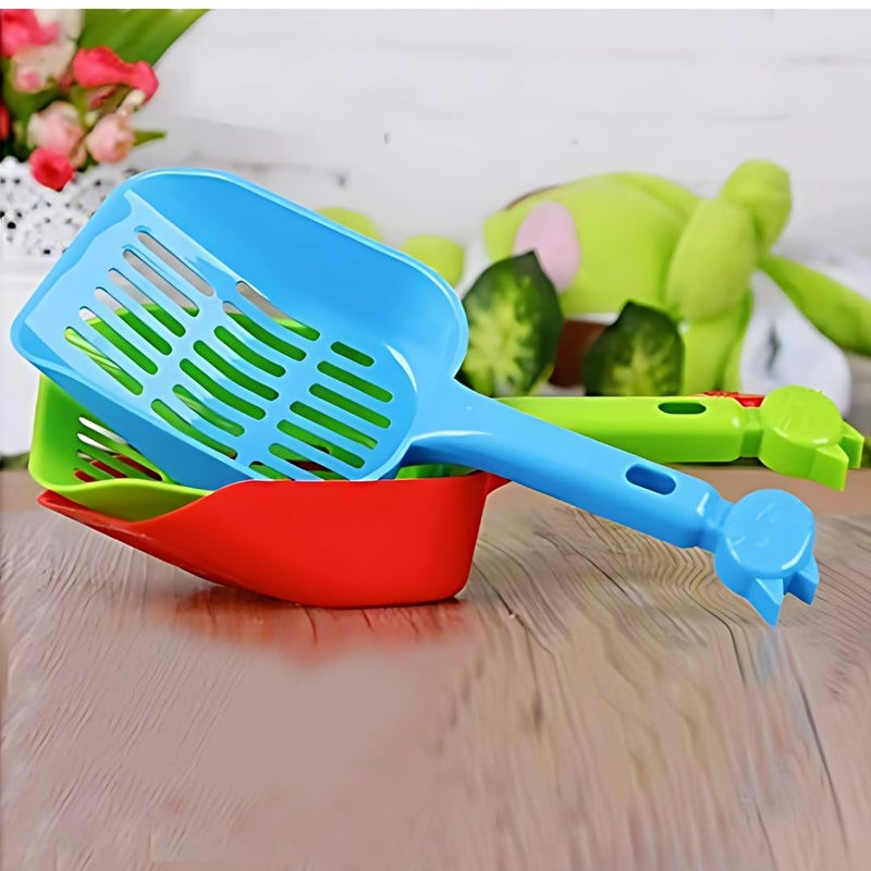 PET FUN Durable Cat Litter Scooper | Lightweight Poop Scoop for Cats | Sturdy Cat Litter Sifter with Comfortable Grip Handle | Suitable for All Litter Boxes (Pink) - Image 2