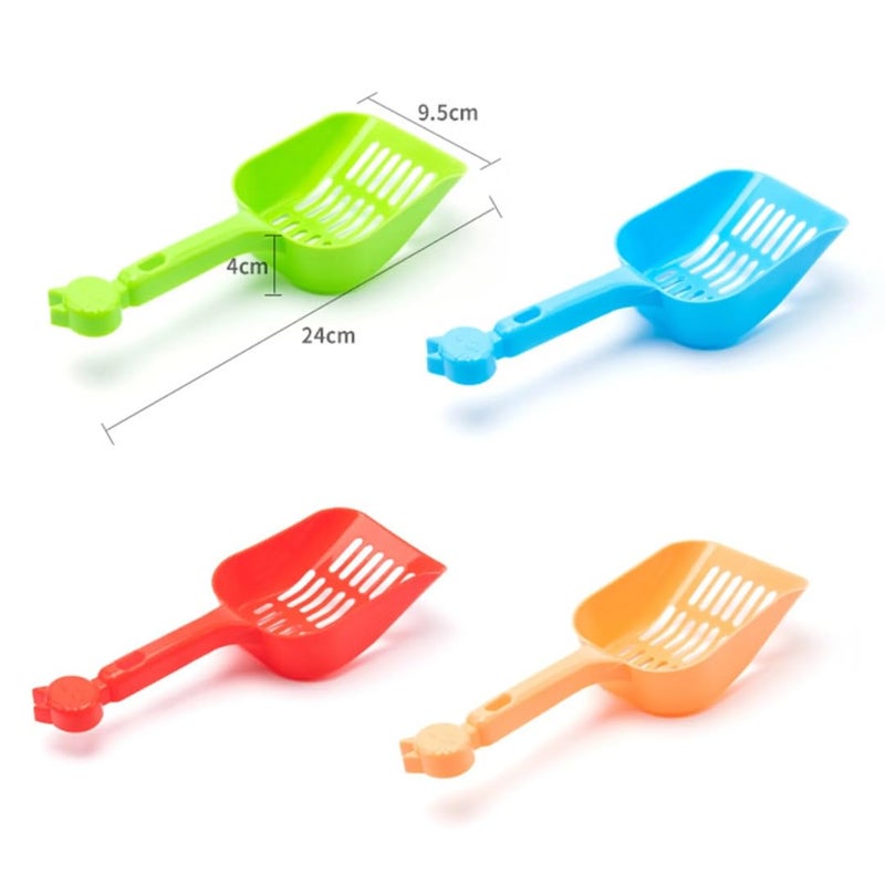 PET FUN Durable Cat Litter Scooper | Lightweight Poop Scoop for Cats | Sturdy Cat Litter Sifter with Comfortable Grip Handle | Suitable for All Litter Boxes (Pink) - Image 4