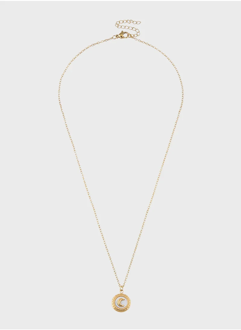 Staurtz Cresent Moon Necklace - core