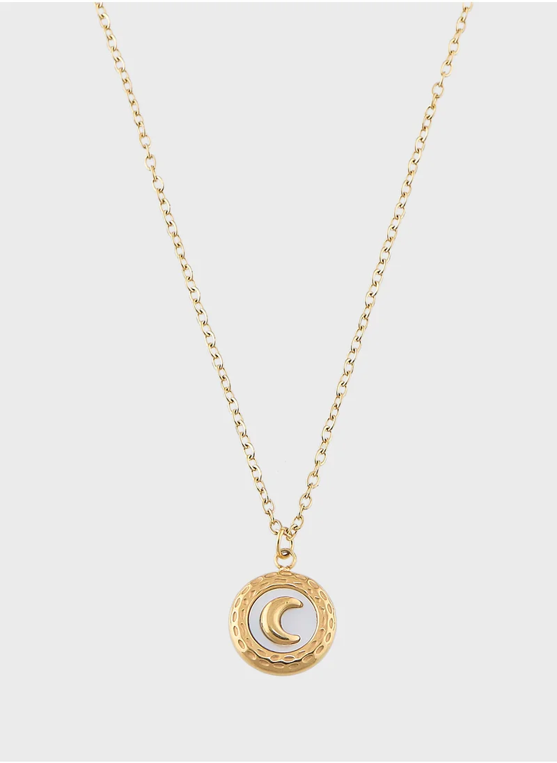 Staurtz Cresent Moon Necklace - core