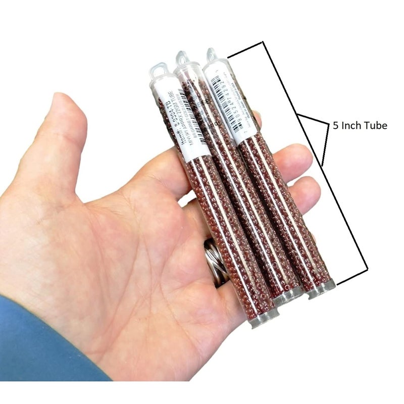 Miyuki Picasso Red Brown Trans 22 Grams Miyuki 8/0 Seed Bead 22 Gram - Image 3