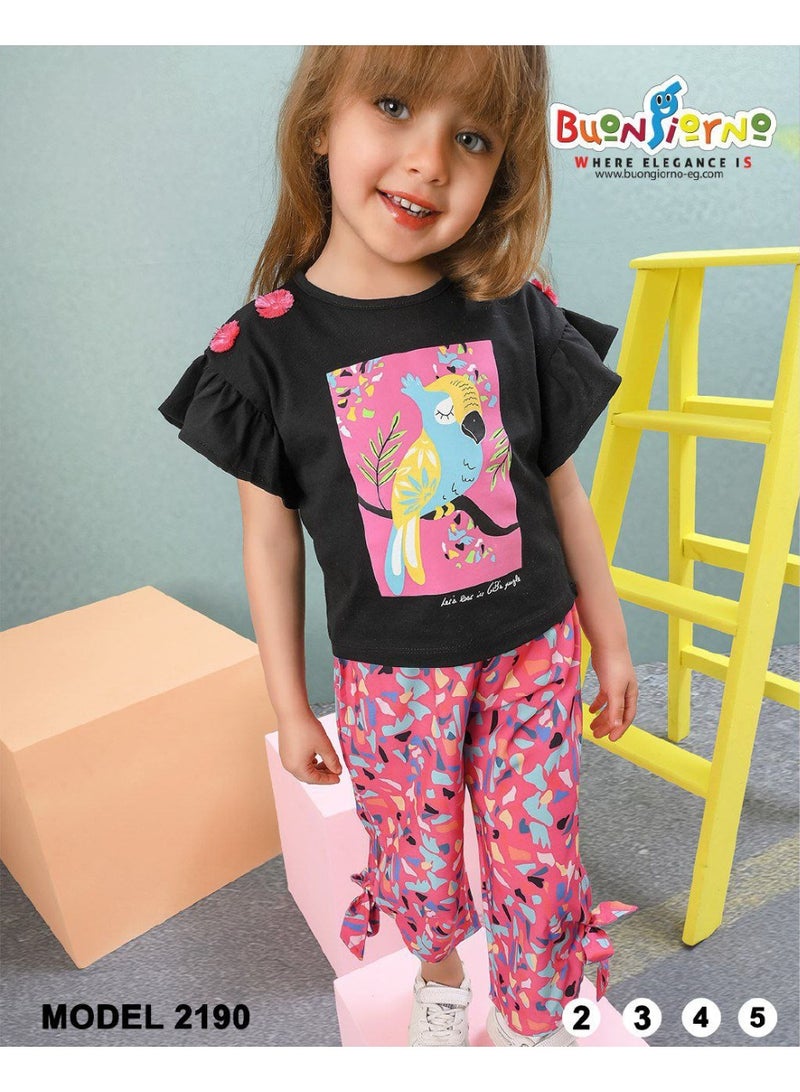 بونچو مجموعة بنات سوداء