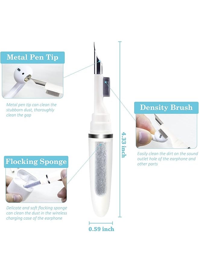 erorex - 2022 New Cleaner Kit For Airpods Pro And 1 2 Multifunction Cleaning Pen With Soft Brush For Bluetooth Earphones Case White1.0 - Image 1
